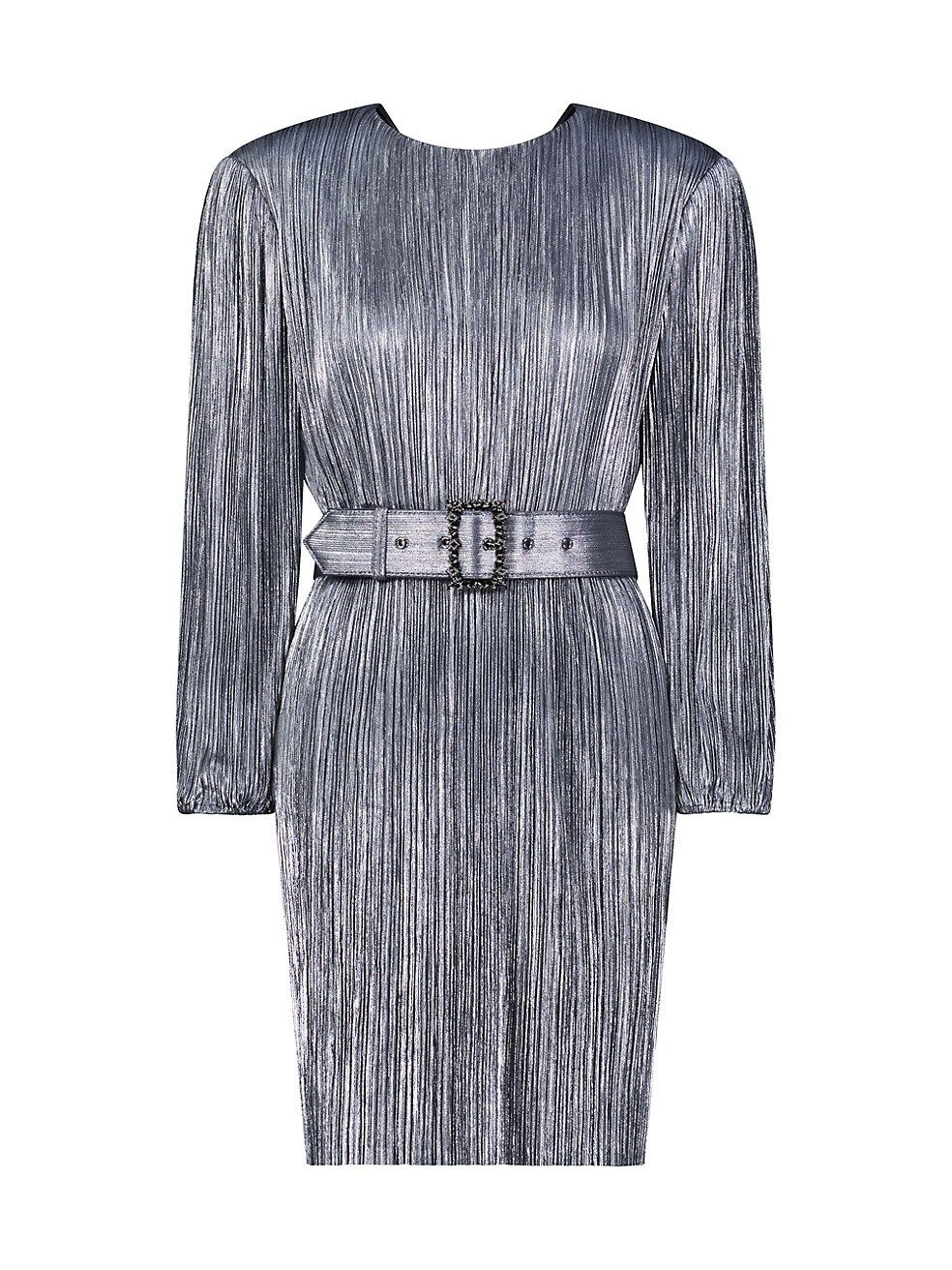 Metallic Belted Minidress | Saks Fifth Avenue