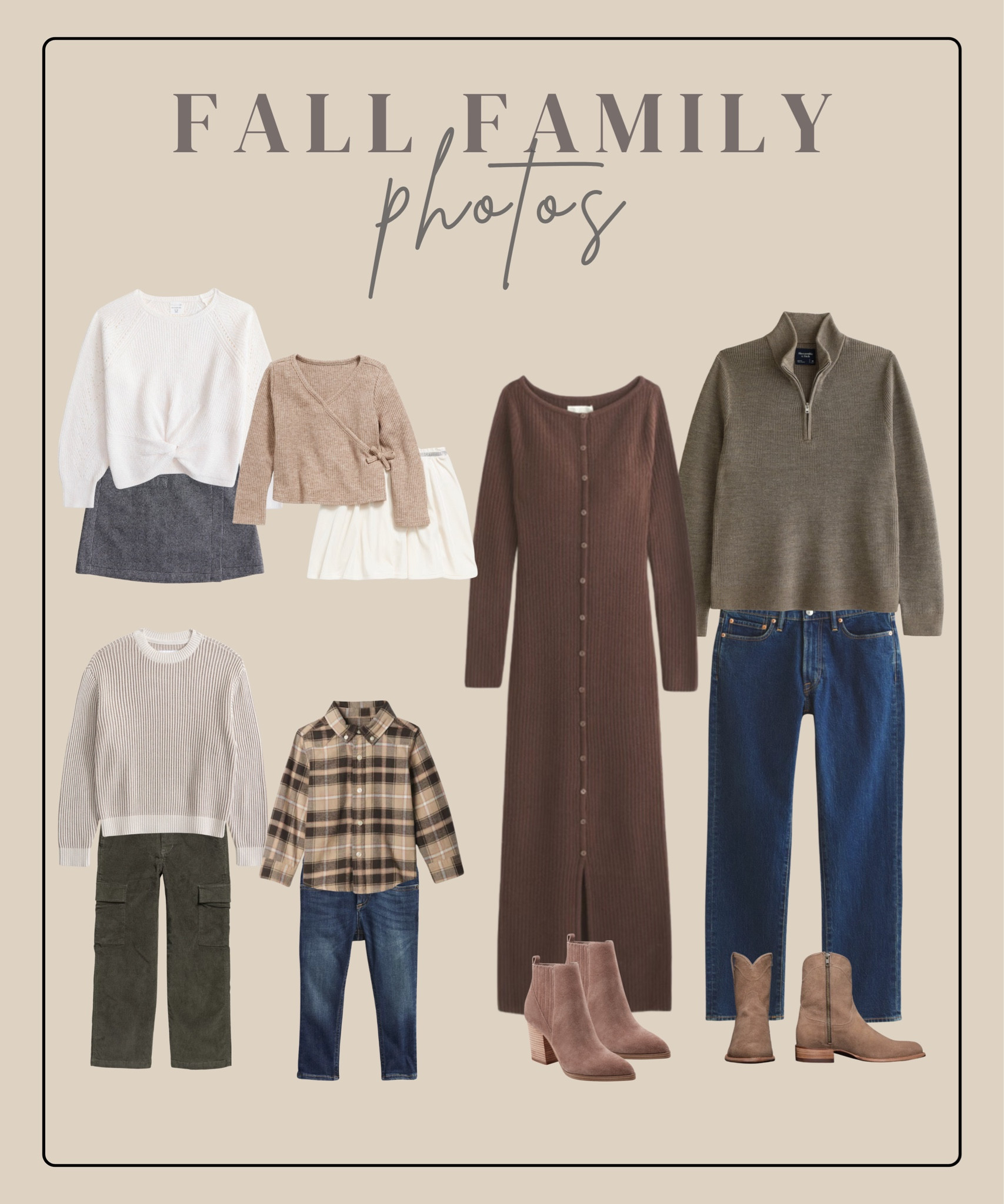 Fall family photos outfit ideas 🍂

Suede booties | maternity and nursing friendly | earth tones | western country style | neutral colors

#LTKFamily #LTKSeasonal #LTKBump