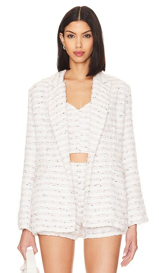 Penny Blazer in Winter White | Revolve Clothing (Global)