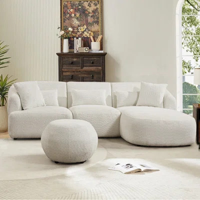 101"cloud Modular Sectional Sofa Couch With L-shape Chaise,modern Minimalist Upholstered Sofas For Living Room Bedroom,deep Seat Corner Couch | Wayfair North America