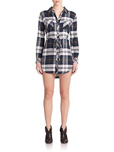 Nadine Plaid Shirtdress | Saks Fifth Avenue