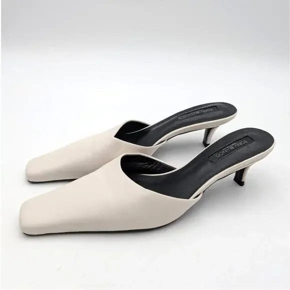 Tony Bianco Zubi Kitten Heel Mule Square Toe Womens Dove Napa Size US6.5 EU36.5 | Poshmark