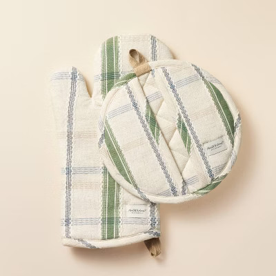 Oven Mitts Plaid - Hearth & Hand™ with Magnolia | Target