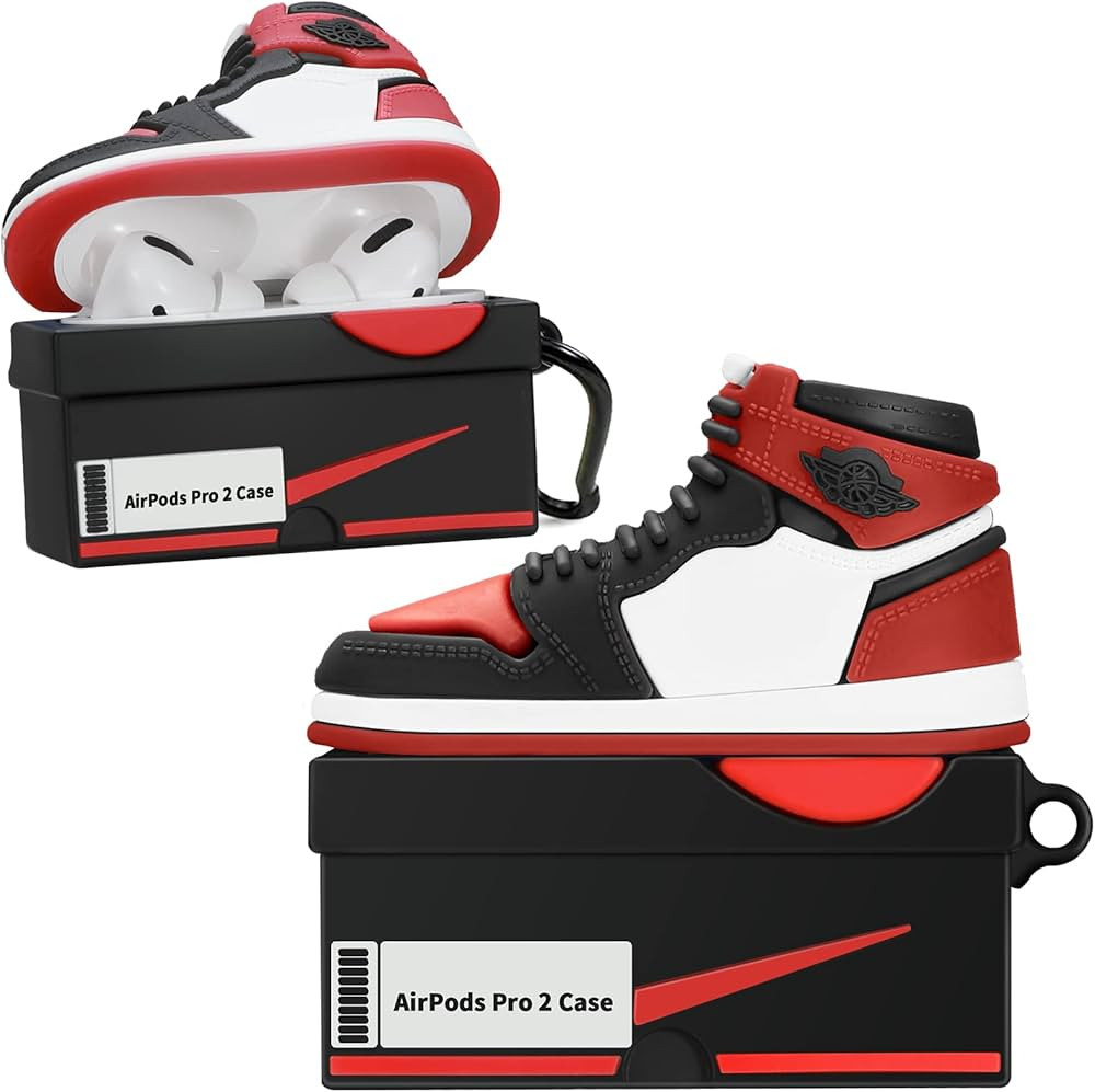 Silicone Case with Keychain Compatible with Air pods Pro 2nd/1st Generation Case, Cute 3D Basketb... | Amazon (US)