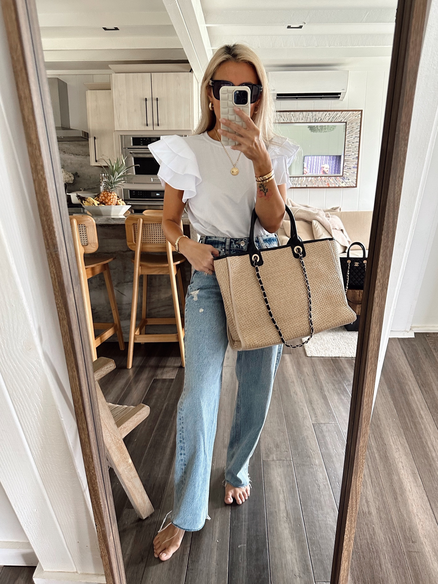 Amazon top with total Zara vibes! Wearing the smallest size. Jeans size down. Wearing a size 24! 

#LTKstyletip #LTKFind #LTKunder50