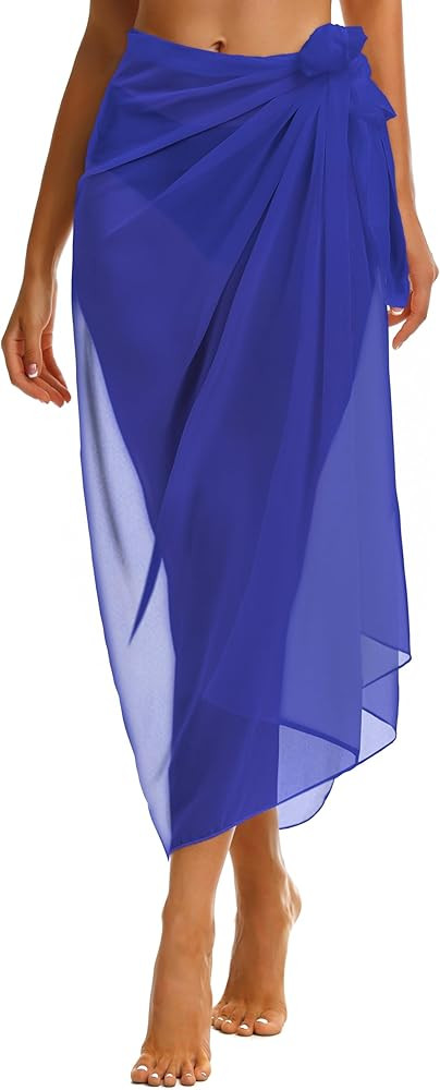 CHICGAL Sarong Wraps Swimsuit Coverup for Women Bathing Suit Cover Up Summer Bikini Beach Swimwea... | Amazon (US)