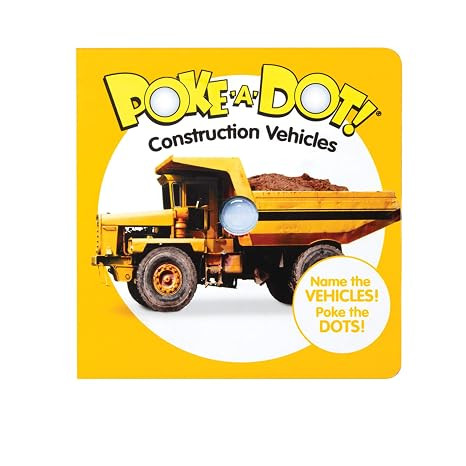 Melissa & Doug Children’s Book – Poke-a-Dot: Construction Vehicles (Board Book with Buttons t... | Amazon (US)
