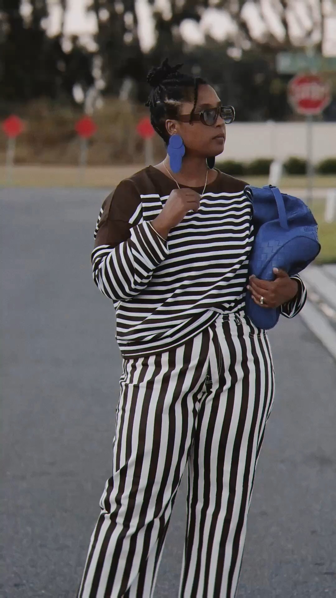 How to wear stripes. 
Top is oversized and I’m wearing a XL
Pants: wearing 1x they will stretch out a lot
Shoes are way too comfy. I highly recommend them  

Code: JJP15

#LTKPlusSize #LTKMidsize #LTKOver40