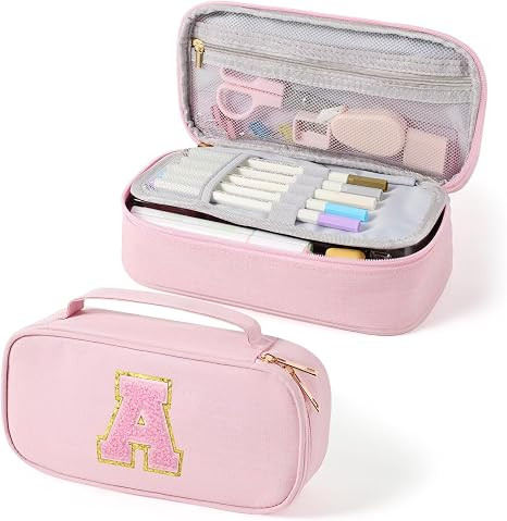 YOOLIFE Pencil Case for Girls Kids, Pink Pencil Pouch Box Cute Pen Case Bag, Birthday Gifts for 3... | Amazon (US)