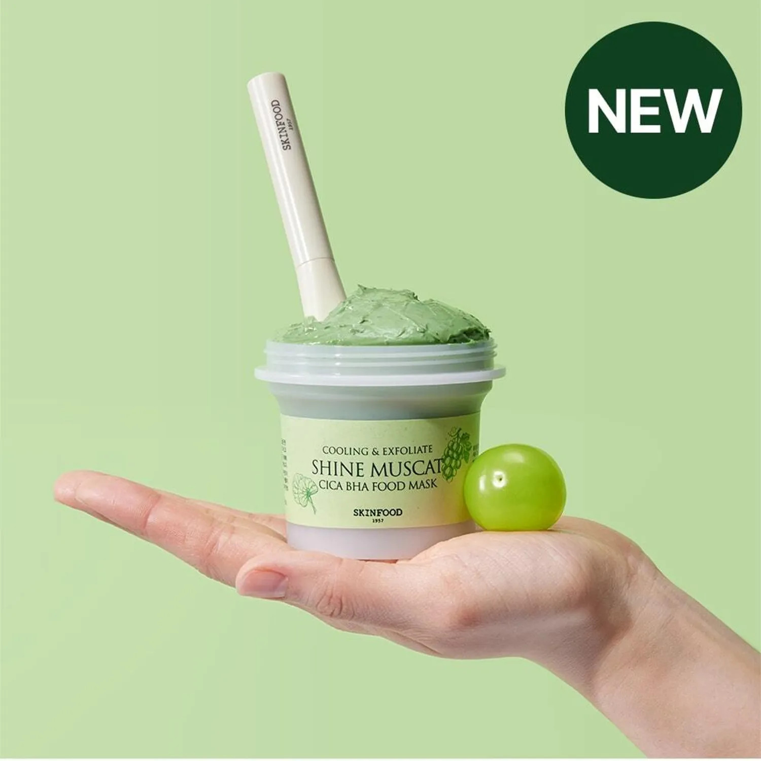 SKINFOOD Cica BHA Food Mask 120g #Shine Muscat | Olive Young Global