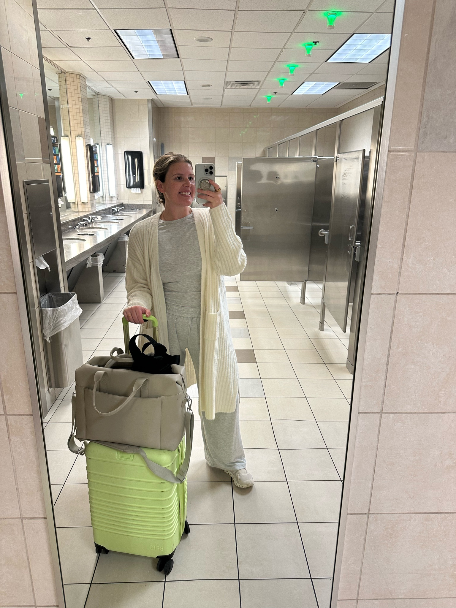 Travel fit for TX trip! 
Wearing L in Abercrombie set
L/XL in sweater duster 


#LTKitbag #LTKSeasonal #LTKtravel