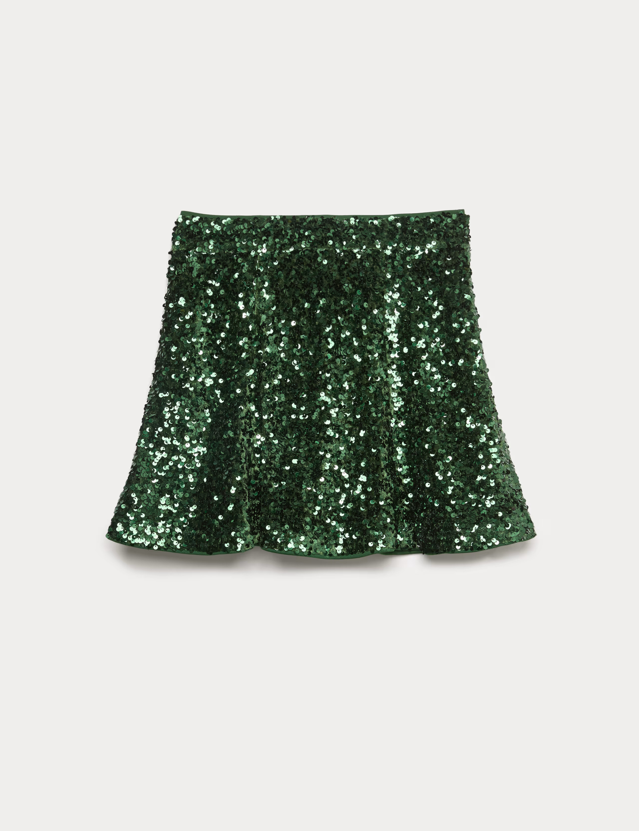 Velvet Sequin Mini Skater Skirt | Marks & Spencer (UK)