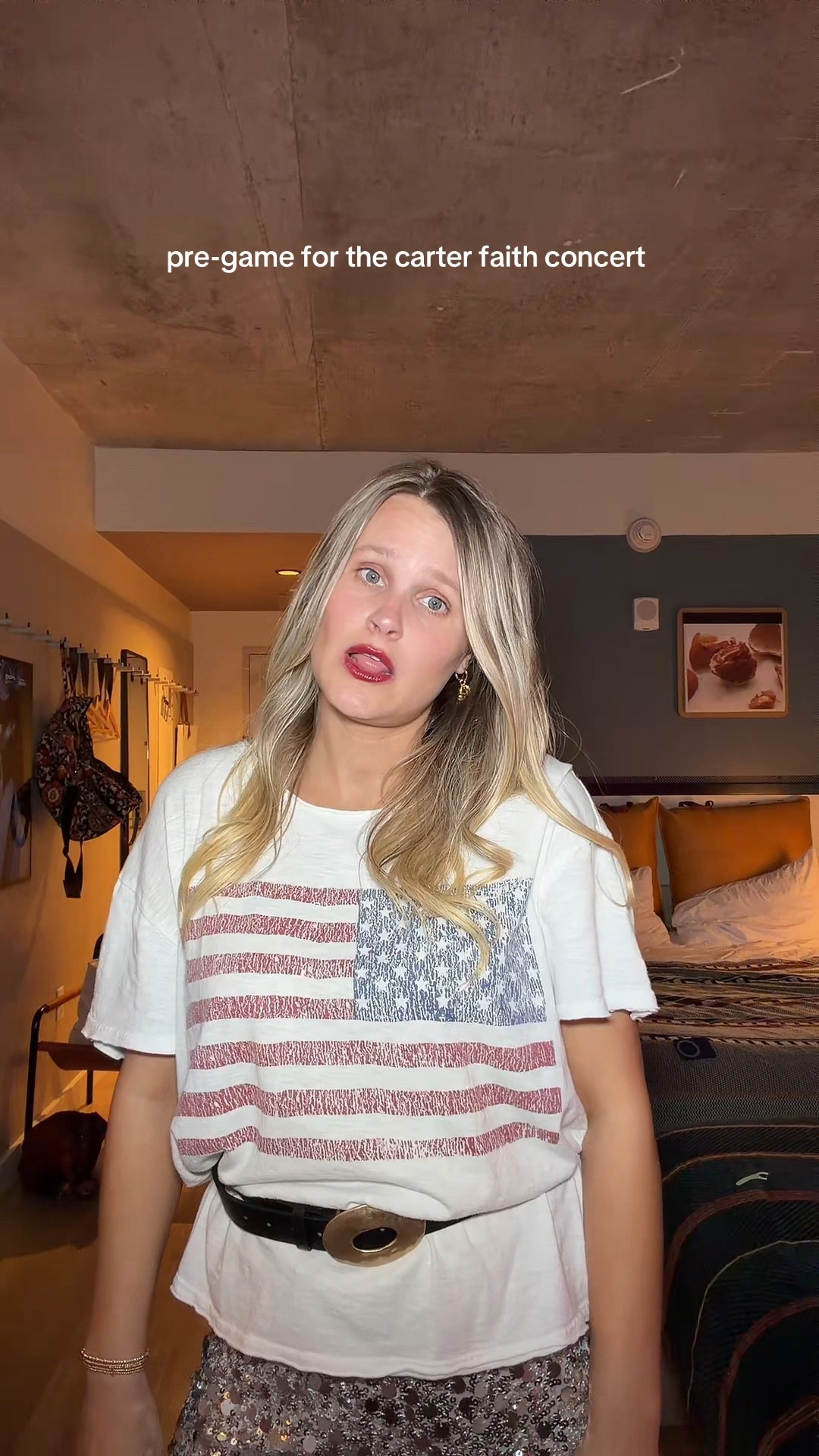 Rodeo outfit, country concert outfit, t shirt, belt, sequin skirt, western outfit 

#LTKFestival #LTKootd