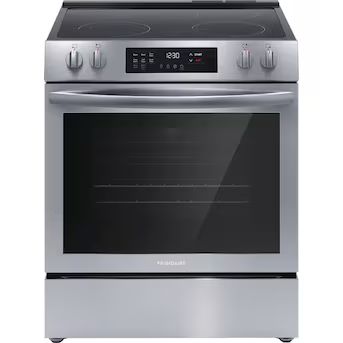 Frigidaire 30-in Smooth Surface 5 Elements 5.3-cu ft Self-Cleaning Convection Oven Slide-in Elect... | Lowe's
