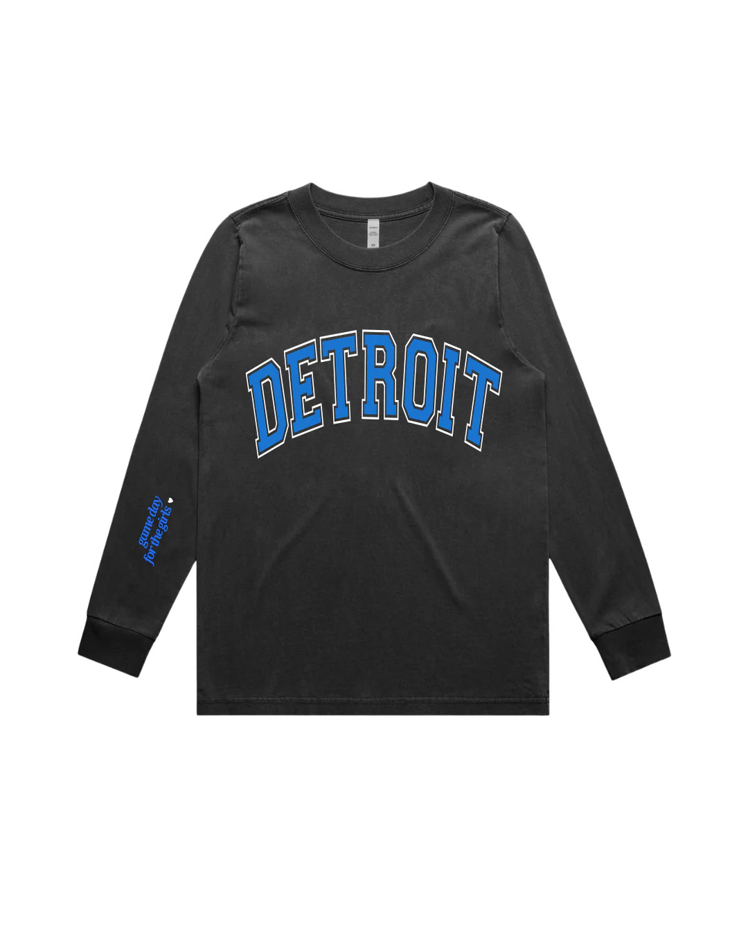 Detroit Varsity Long Sleeve Womens Relaxed Tee | Kiloh + Co.