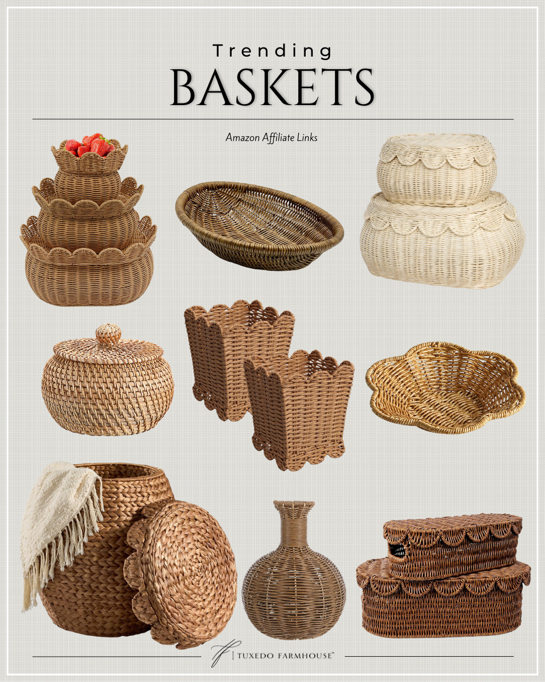 Amazon - Trending Baskets

Check out these stylish and functional baskets! Perfect for storage and adding a touch of elegance to your home. #HomeDecor 

 #LTKSeasonal #LTKHome #LTKSaleAlert