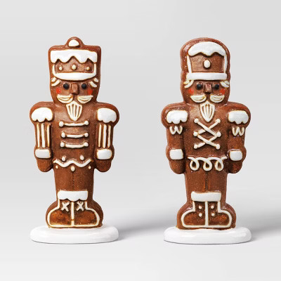 2pk Christmas Ceramic Gingerbread Decor - Wondershop™ | Target