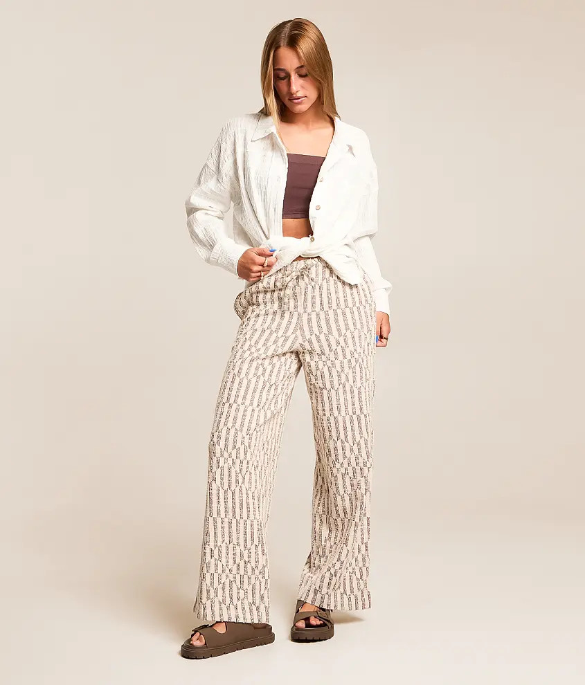 Vivid Wave Wide Leg Pant | Buckle