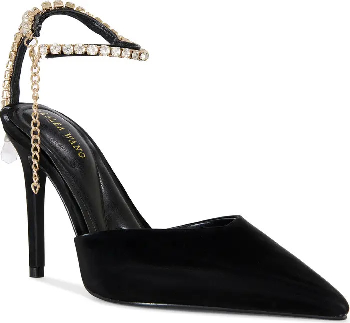 AZALEA WANG Rabrindra Ankle Strap Pointed Toe Pump (Women) | Nordstrom | Nordstrom