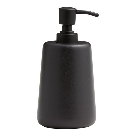 Matte Black Ceramic Liquid Soap Dispenser by World Market | World Market