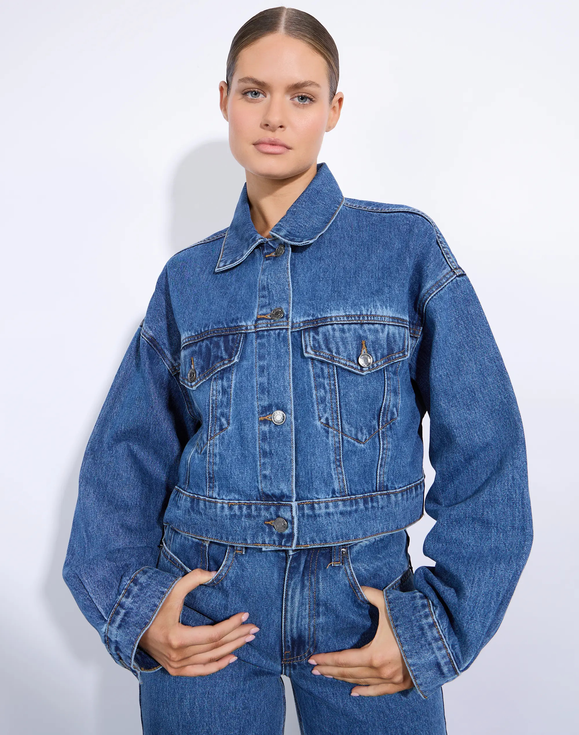 Cropped Denim Jacket | Glassons (Australia)