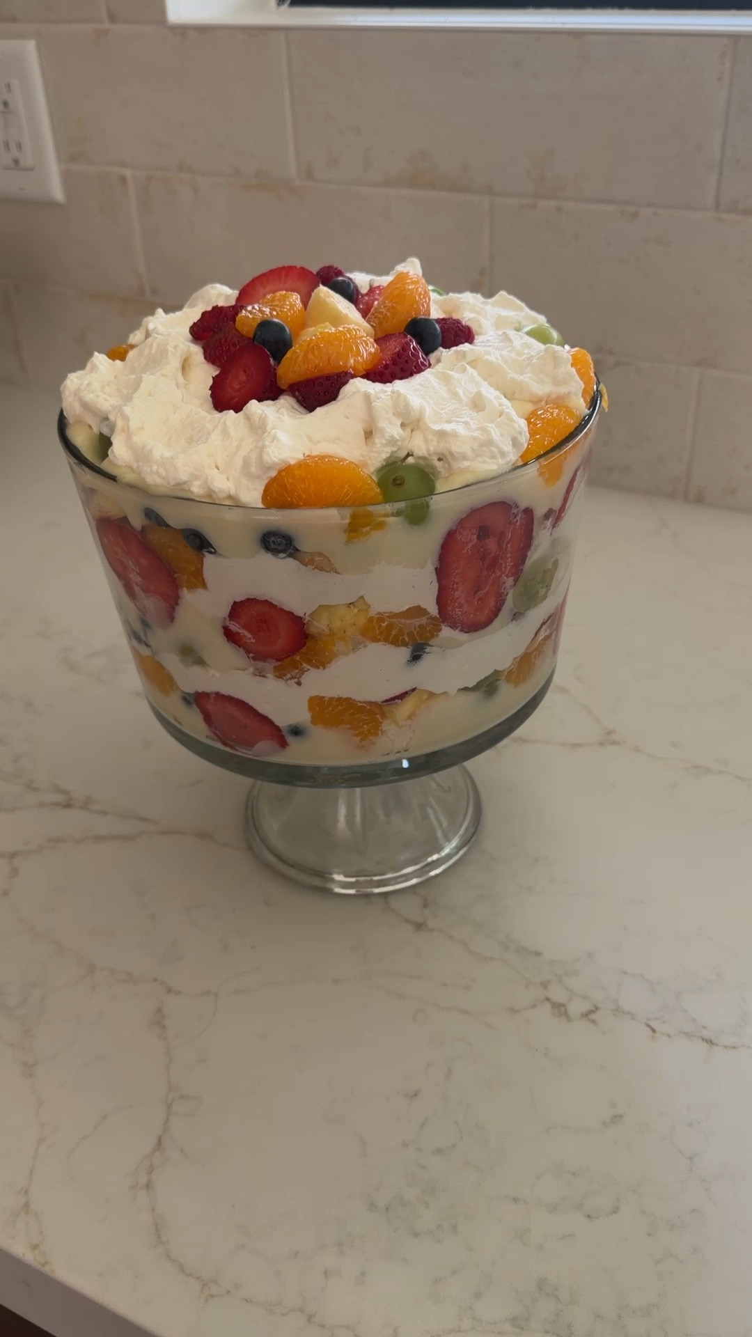 The bowl that makes dessert shine

I love how this glass trifle bowl shows off every colorful layer. The pedestal design instantly makes a simple dessert feel special for parties, holidays, and summer entertaining.

#LTKHome #LTKSeasonal #LTKStyleTip #triflebowl #serveware #desserttable #summerentertaining #kitchenfavorites

Want Recipe? Google "Better From Scratch Fruit Trifle"

#LTKdayinmylife #LTKmomlife #LTKfoodie