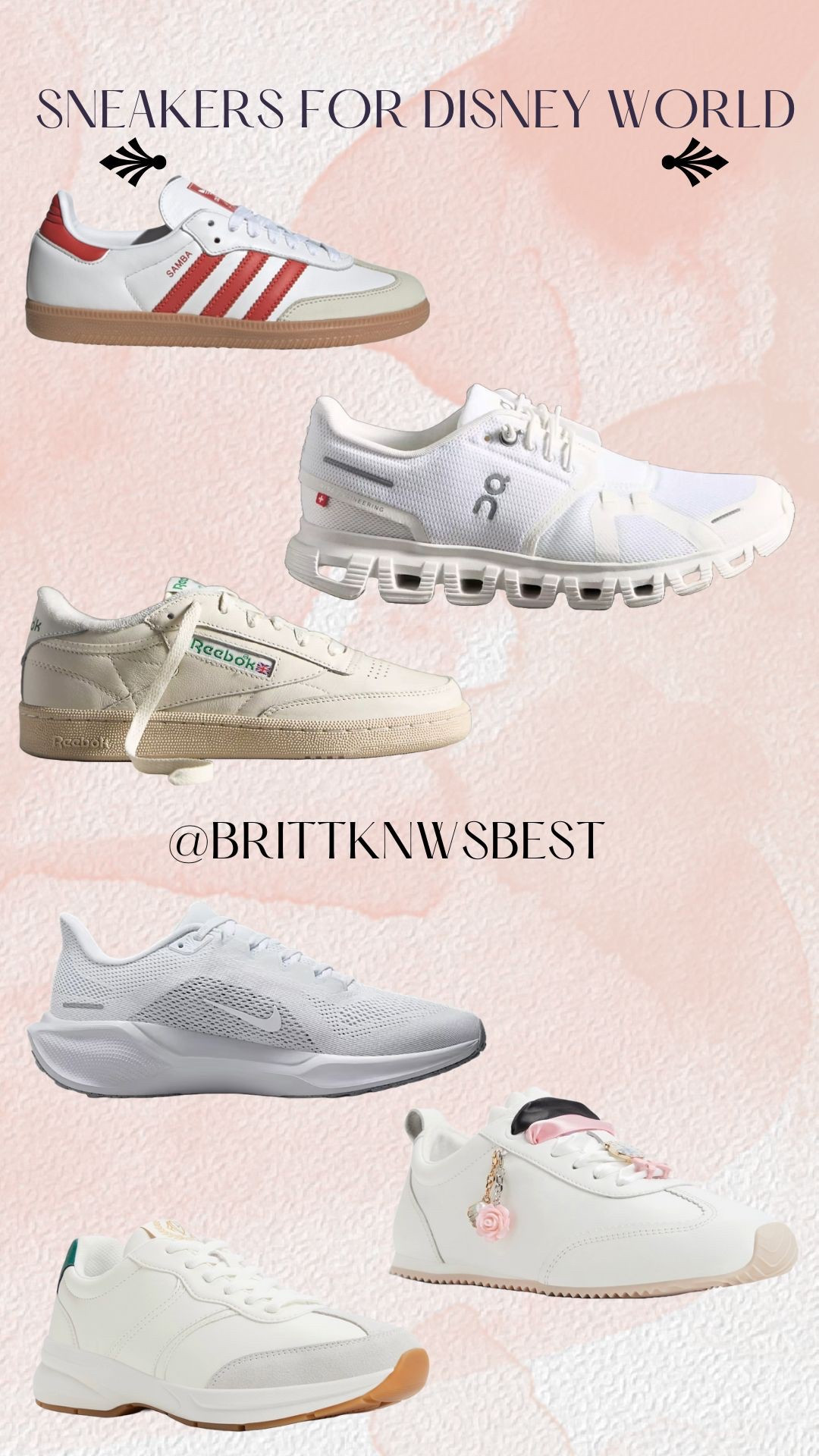 Comfortable sneakers for Disney World
White sneakers for summer
Women’s white sneakers
Sneakers for vacationn