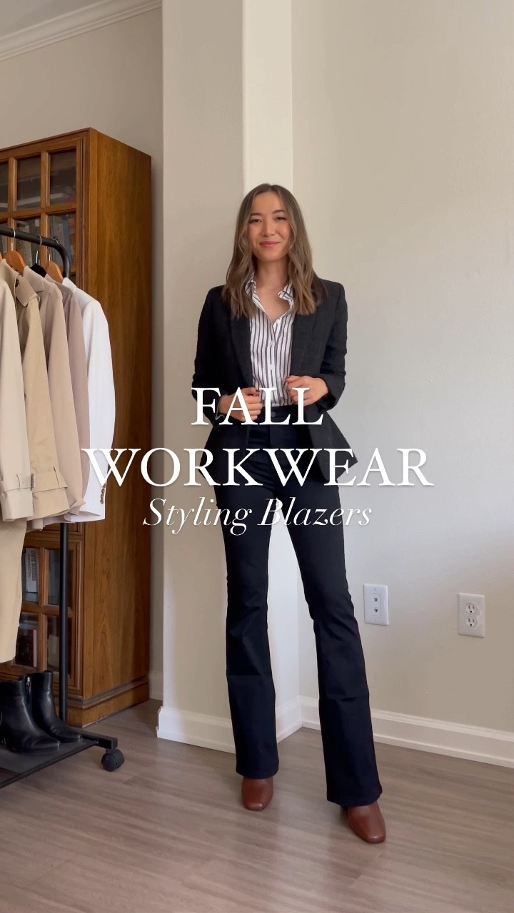 Fall workwear //
Blazers 00 
Jeans 25 
Boots tts 
Shirt 00 
Ankle pants 00P
Skirt xxs runs large 
Dress 00 

#LTKunder100 #LTKworkwear #LTKstyletip