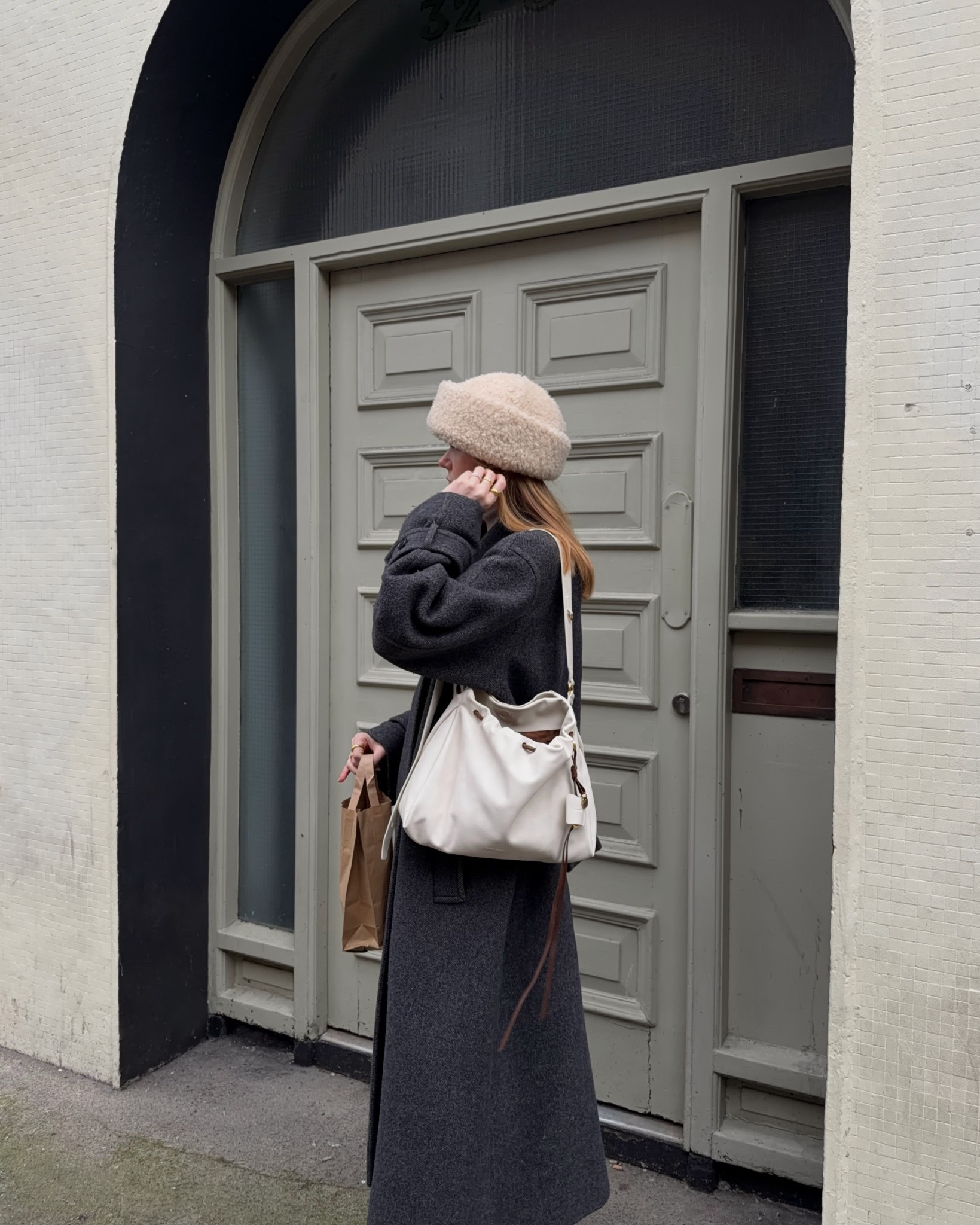 Wool Coat, Arket Hat, Sherpa Hat, Pile Hat, Wool Hat, Songmont Bag, Ruched Bag, Winter Style 

#LTKwinter #LTKeurope #LTKuk