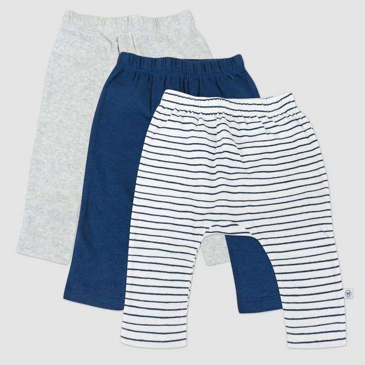 Honest Baby 3pk Organic Cotton Harem Pants - Navy Blue | Target