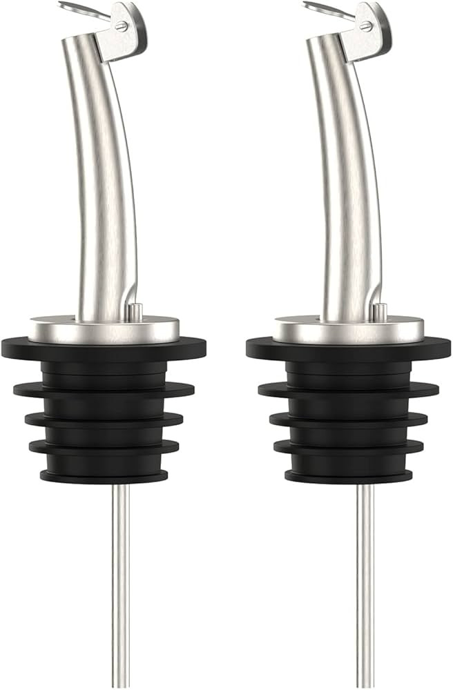 2 Pcs Oil Spout Liquor Pourers Bottle Spout Speed Pourer Olive Oil and Vinegar Stopper Spout for ... | Amazon (US)