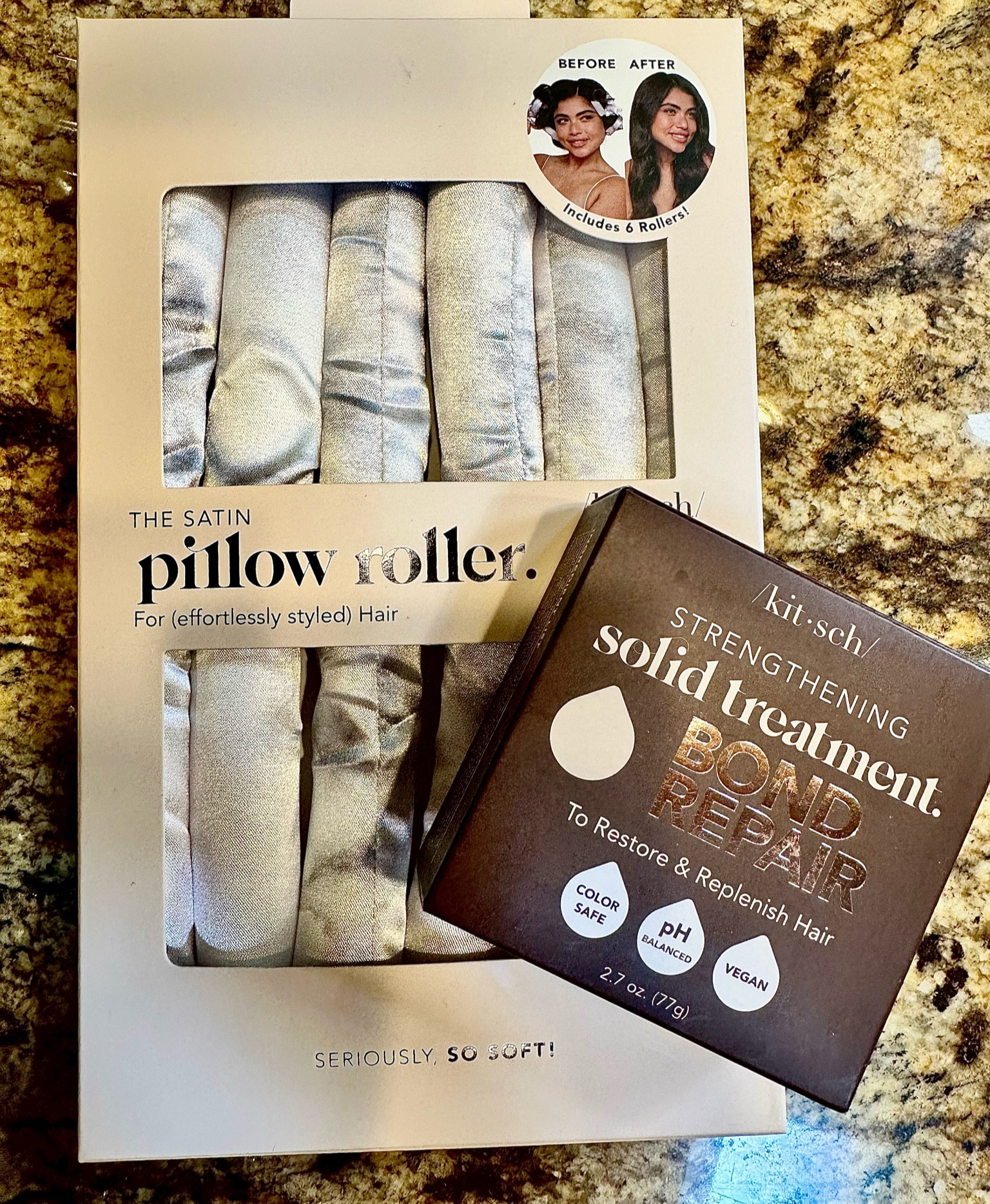 I was hesitant about buying a hair mask bar- but on the first use I noticed an improvement on my hair’s texture 🤎 also perfect idea for a little gift! 

Kitsch | hair mask | satin | pillow rollers | 

#LTKstyletip #LTKGiftGuide #LTKbeauty