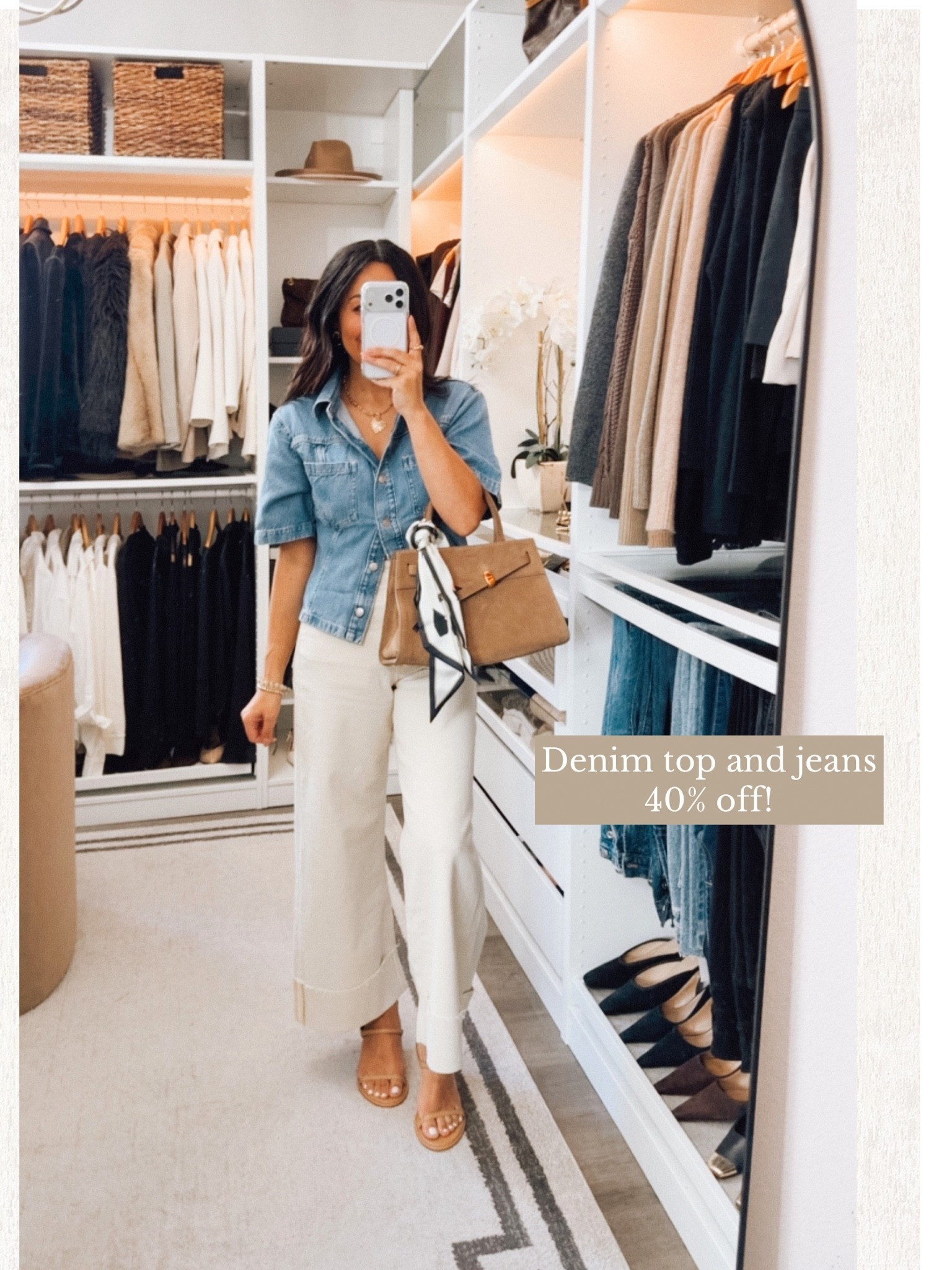 Denim shirt and jeans currently 40% off! Everything TTS

#LTKOver40 #LTKSaleAlert #LTKootd