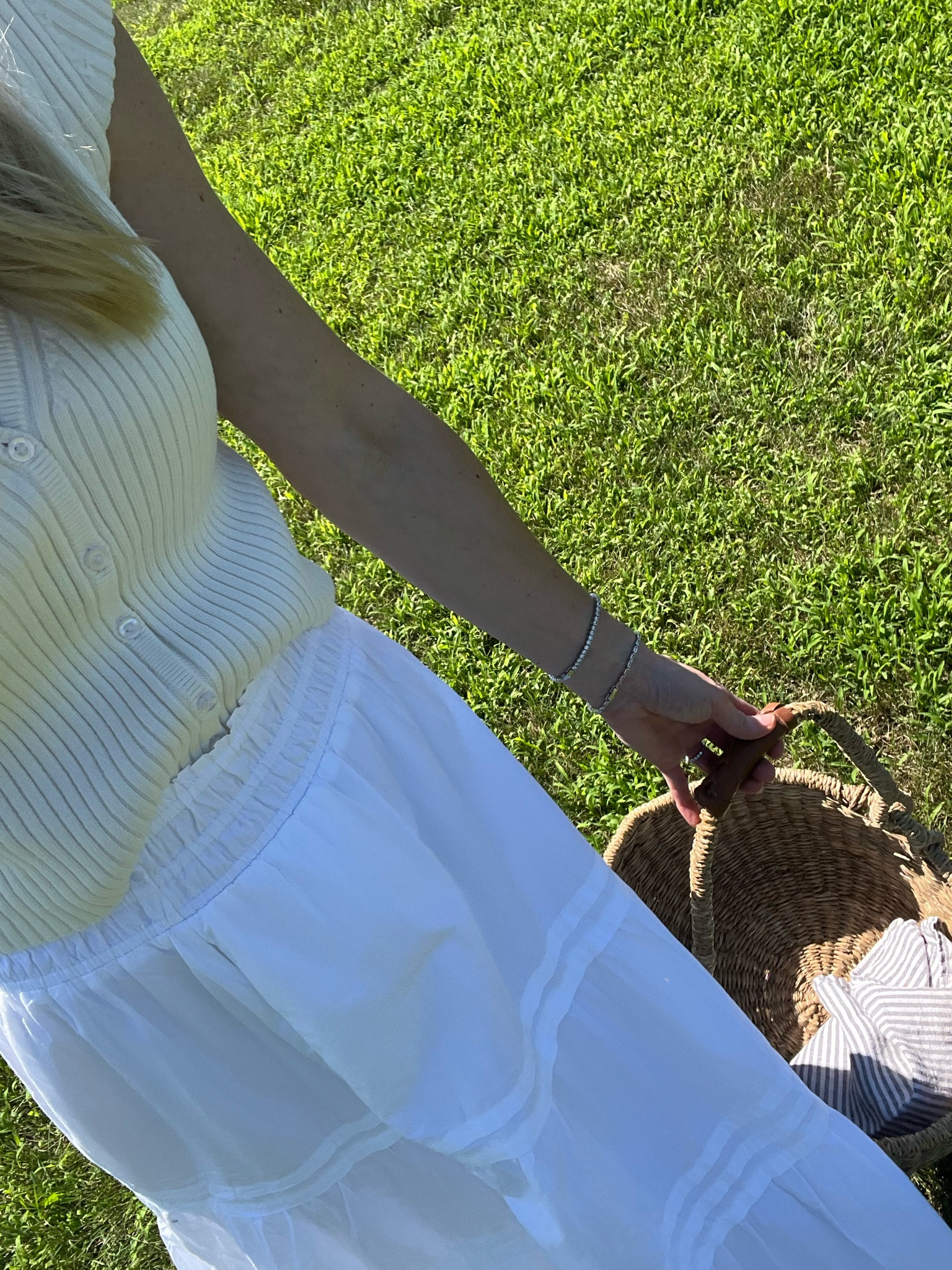 Work to chicken coop outfit. I am loving this maxi skirt and top. Both are on sale! Sandals are old Madewell, linking similar options! I went XS in the skirt (runs big) and small in the top. 

#LTKfindsunder50 #LTKsalealert #LTKworkwear