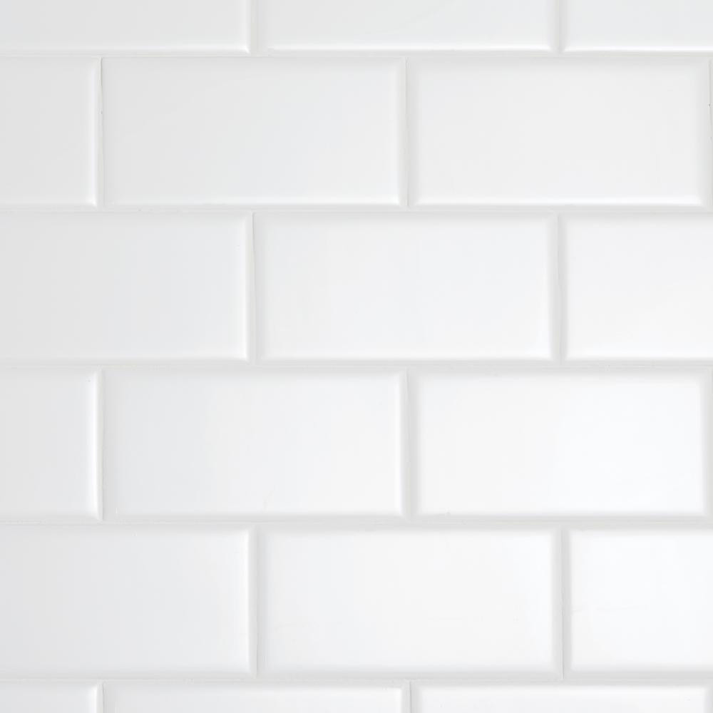 Daltile Restore 3 in. x 6 in. Ceramic Bright White Subway Tile (12.5 sq. ft. / Case)-RE1536MODHD1... | The Home Depot