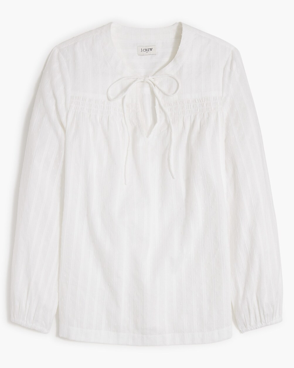 Clip-dot split-neck top | J.Crew Factory