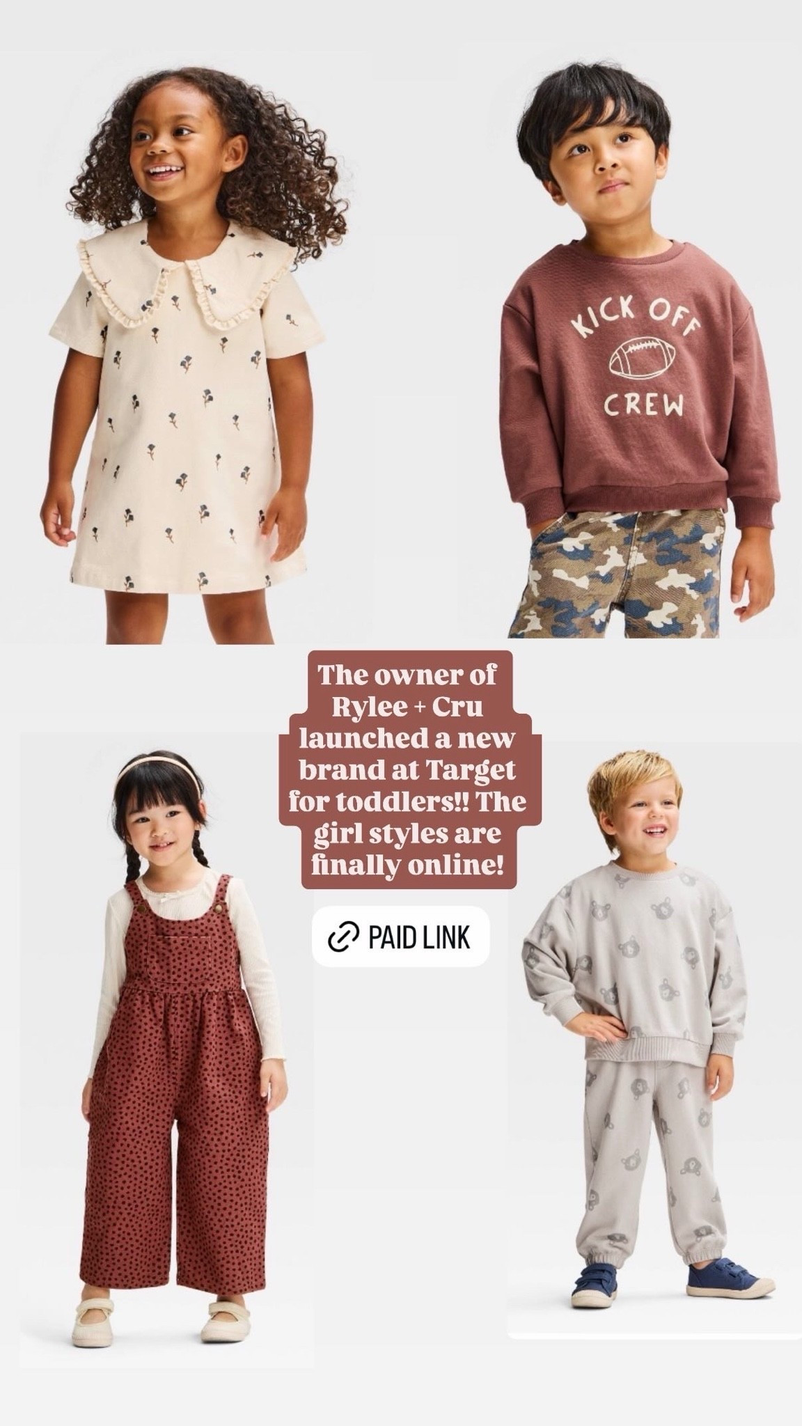 The owner of Rylee + Cru launched a new brand at Target called Juniper Shore for toddlers!