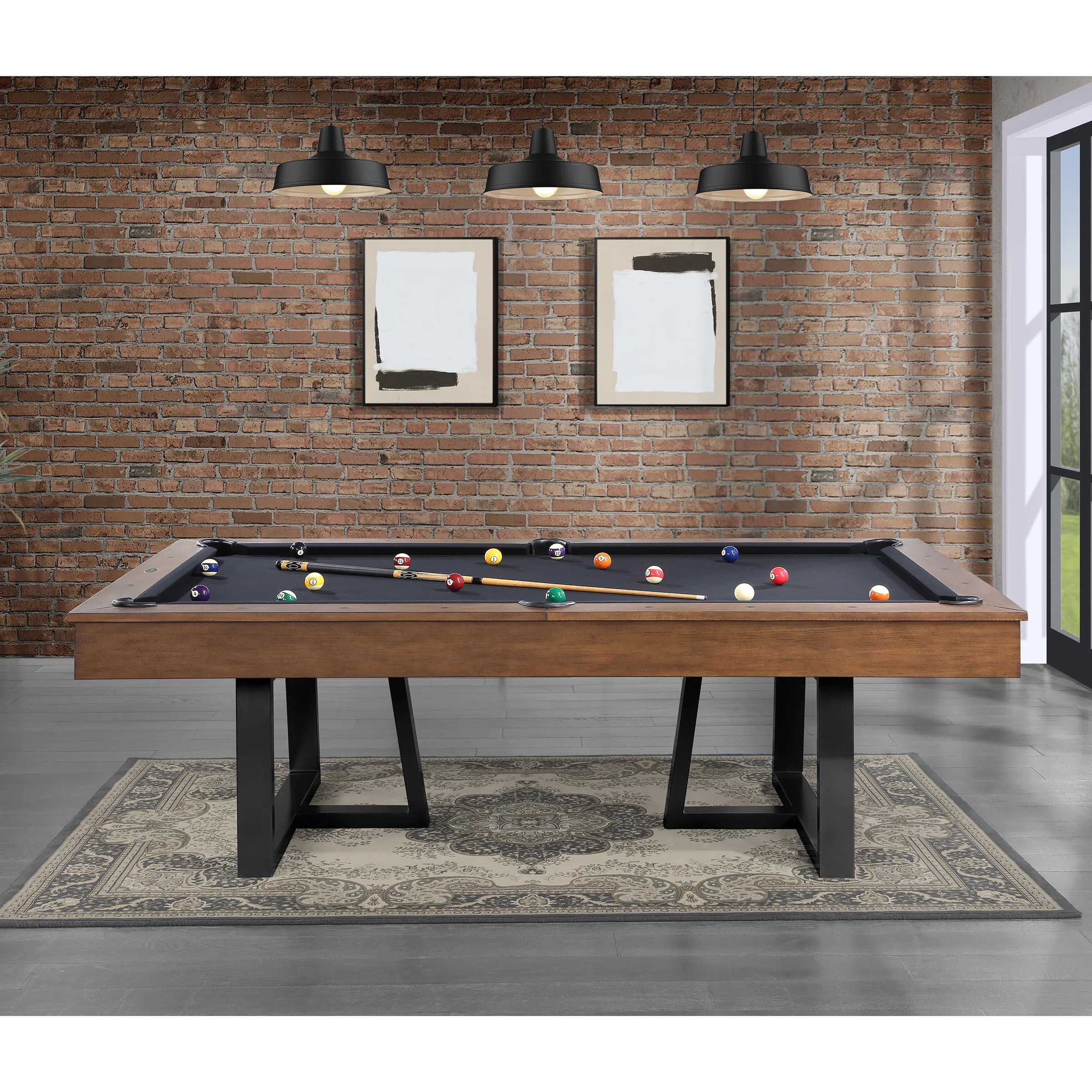 8' Axial Pool Table-Finish and Leg Color Options-Includes Professional Install ($1,000+ Value) | Wayfair North America