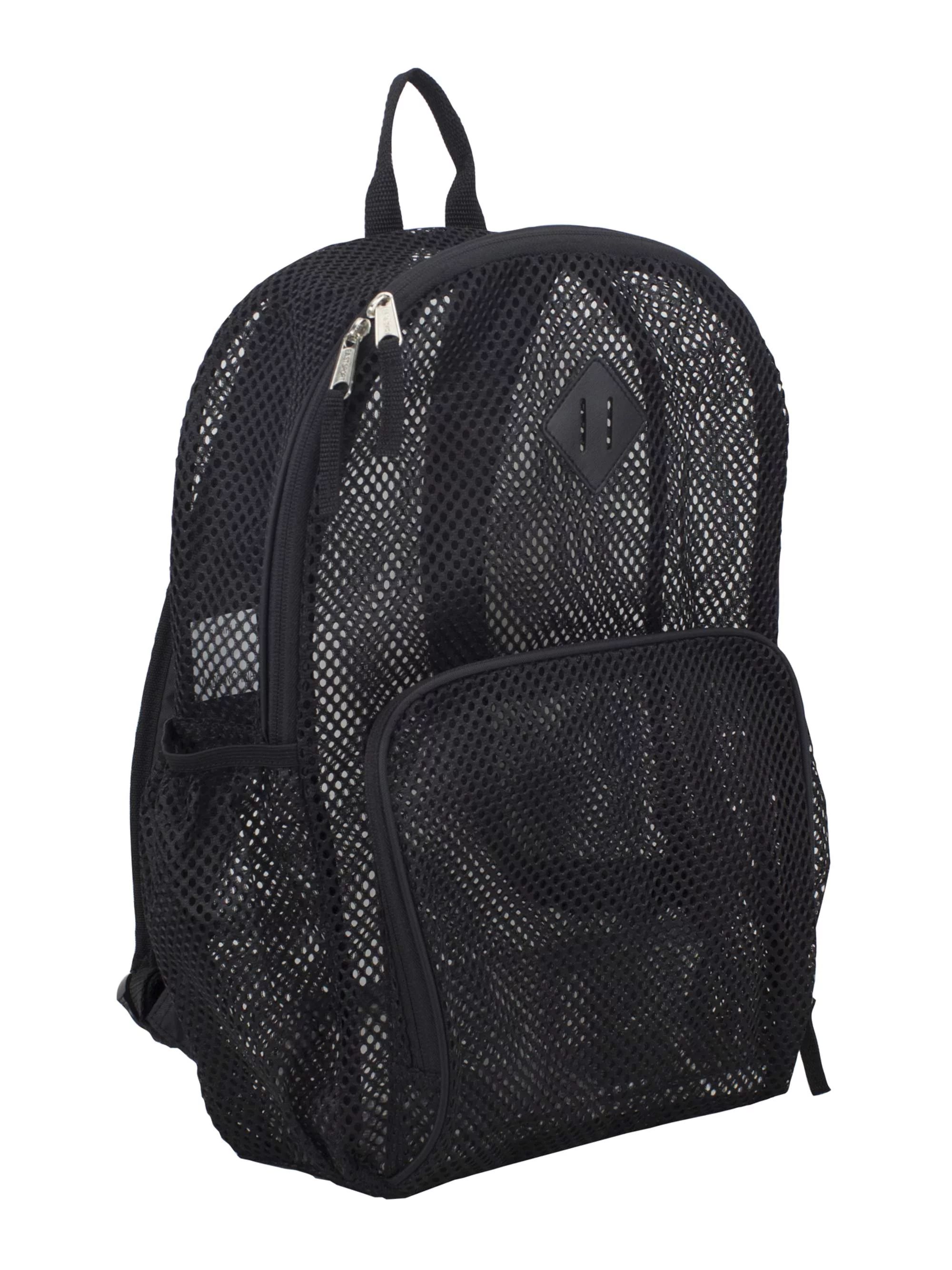 Eastsport Multi-Purpose Mesh Backpack with Front Pocket, Adjustable Straps and Lash Tab, Black | Walmart (US)