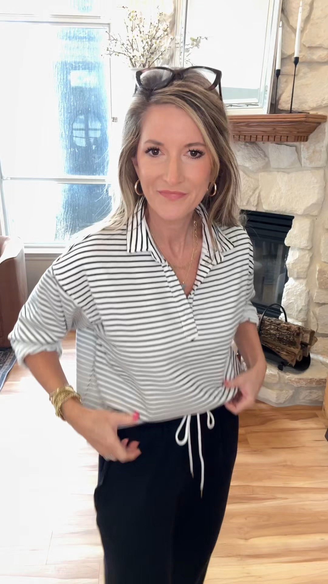 I love this comfy look. That is all. 🤷🏼‍♀️
Small in pants and top  

#LTKOver40