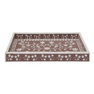 Emerie Floral Inlay Tray | Ballard Designs, Inc.