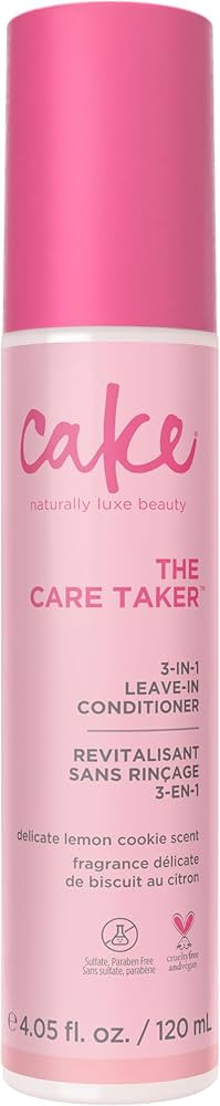Cake Beauty 3-in-1 Leave in Conditioner, The Care Taker – Moisturizing & Softening – With Coc... | Amazon (US)