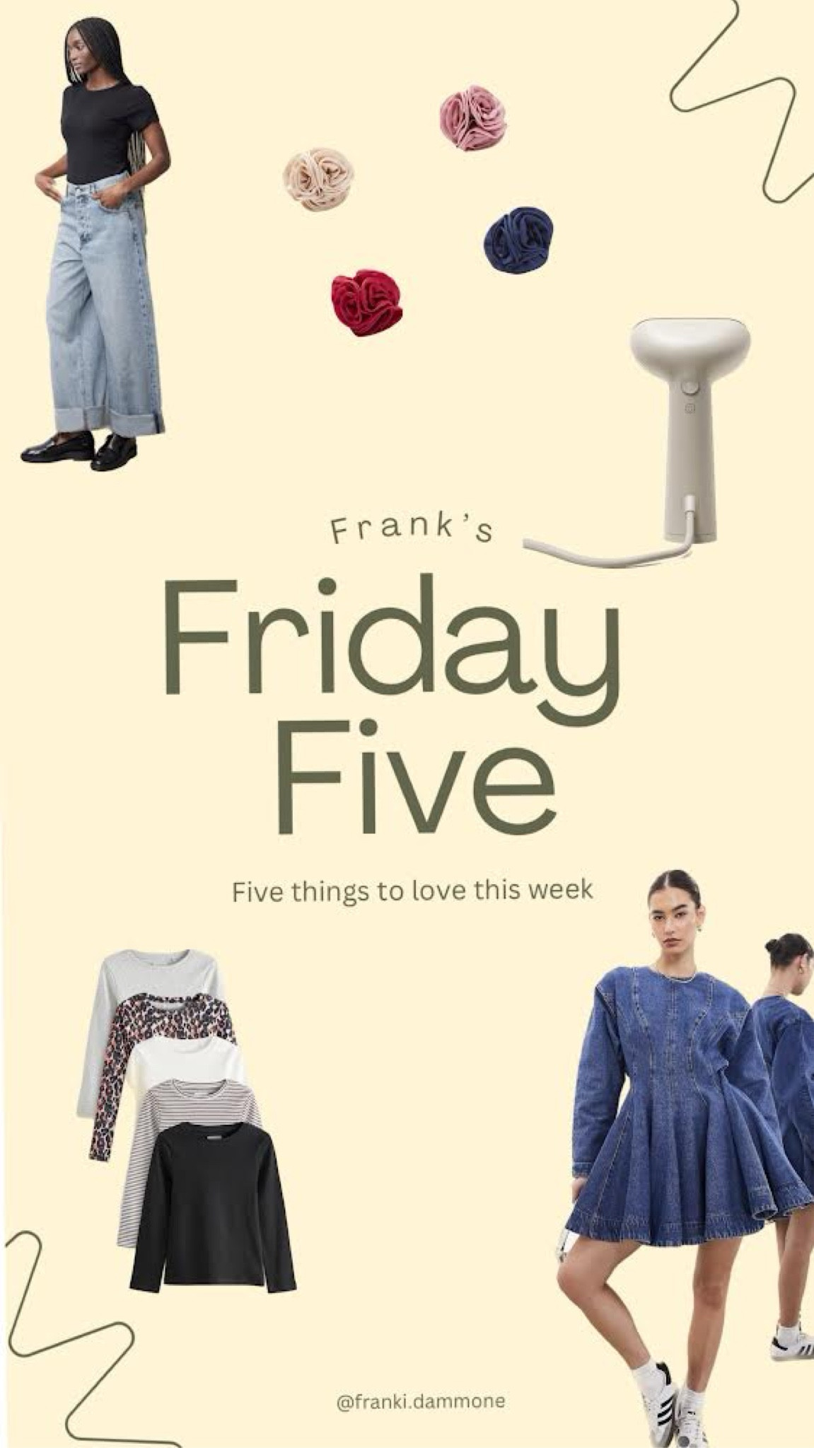 Steamery, Asos, Albaray, Marks & spencer, Amazon, Next, H&m, John lewis, Mango, clothes steamer, clothing steamers, denim dress, mini dress, denim skater dress, wide leg jeans, cuff jeans, turn up jeans, hair accessories, hair claws, flower hair clips, long sleeve top, basic tops, spring wardrobe, spring fashion, wardrobe essentials 

#LTKstyletip #LTKSeasonal #LTKeurope