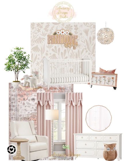 Pretty baby girl’s room inspiration, pink curtains, girls room decor 

#LTKbump #LTKbaby #LTKhome