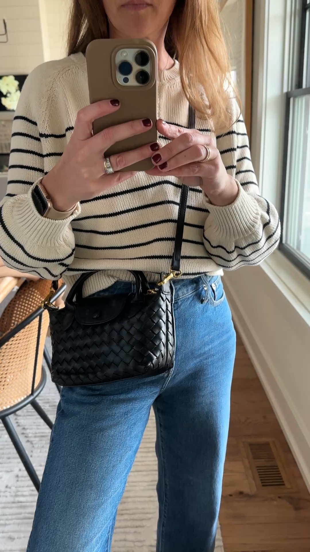 Sweater size XS
Jeans size 25
Shoes true to aize 

#LTKOver40 #LTKSeasonal #LTKFindsUnder50