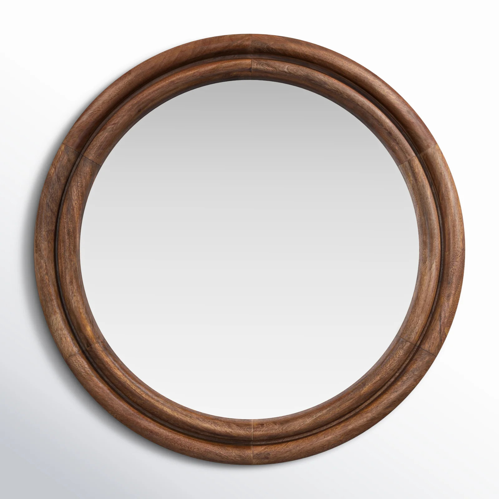 Larina Solid Wood Round Mirror | Wayfair North America
