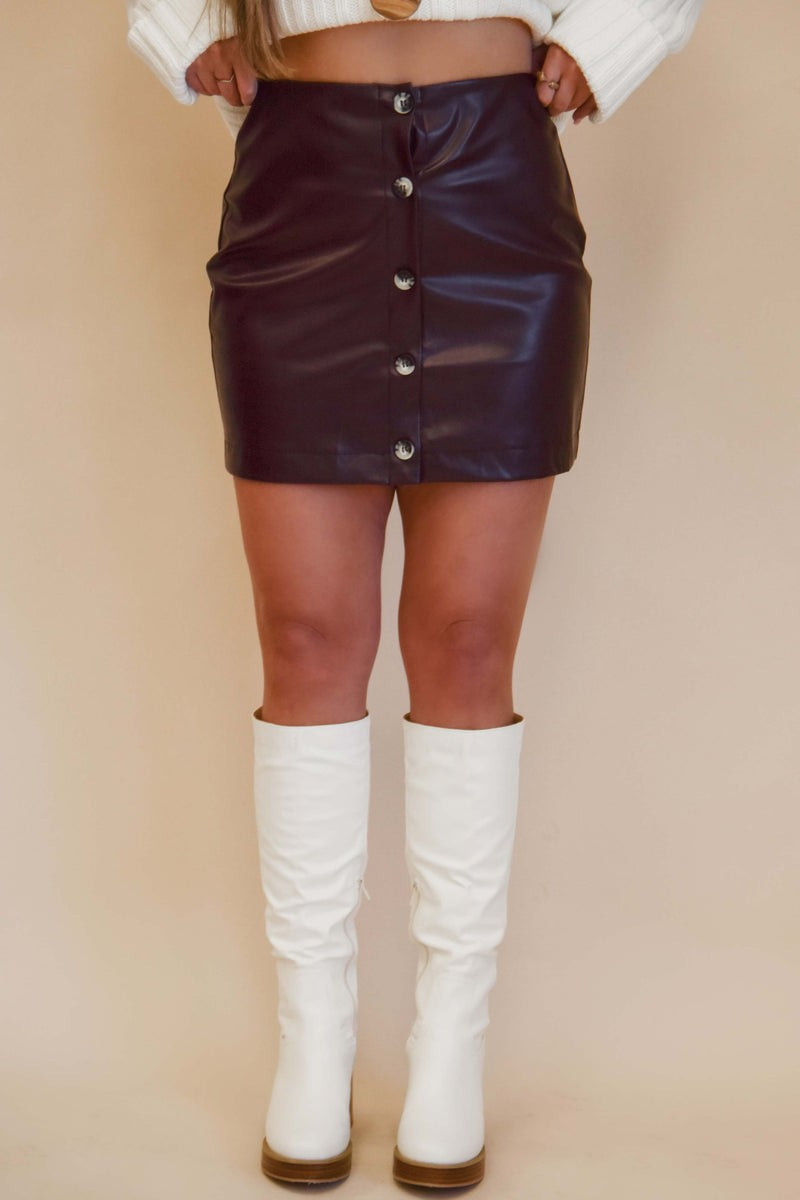 Send My Best Skirt: Brown | Shophopes