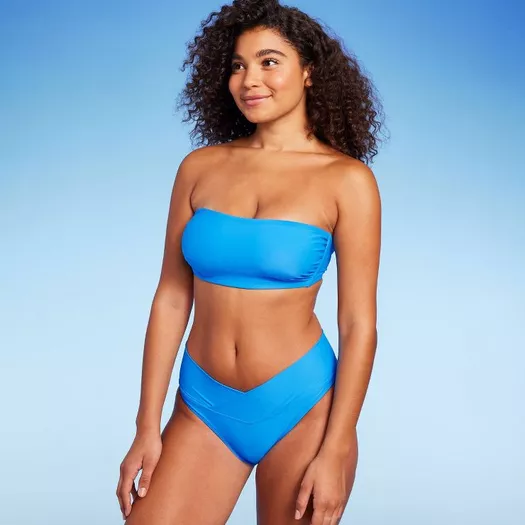 Women's V-front Underwire Bikini Top - Wild Fable™ Bright Blue : Target
