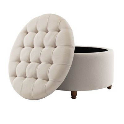 eLuxury Large Tufted Storage Ottoman | Target