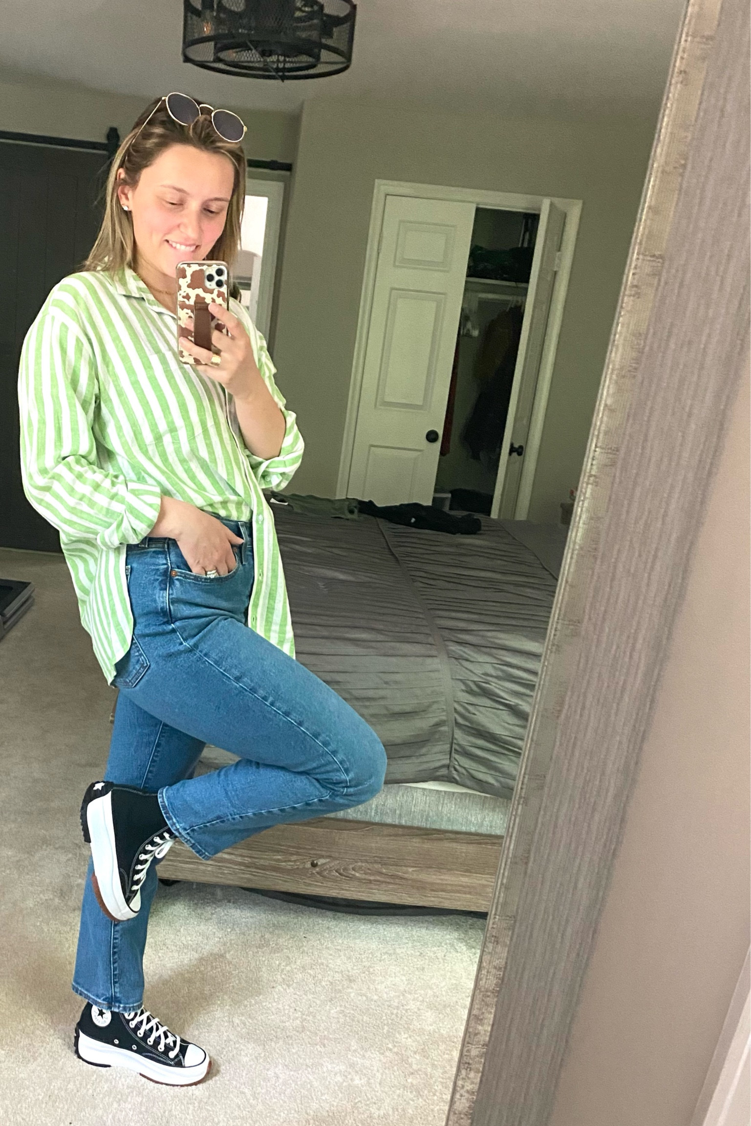 Comfort over everything! These amazon jeans might be my new favorite pair of denim. Paired with the Converse Run Stars and this line. boyfriend button up from Old Navy, it’s the ultimate cute and comfy, effortless outfit! 

#LTKfindsunder100 #LTKshoecrush #LTKstyletip